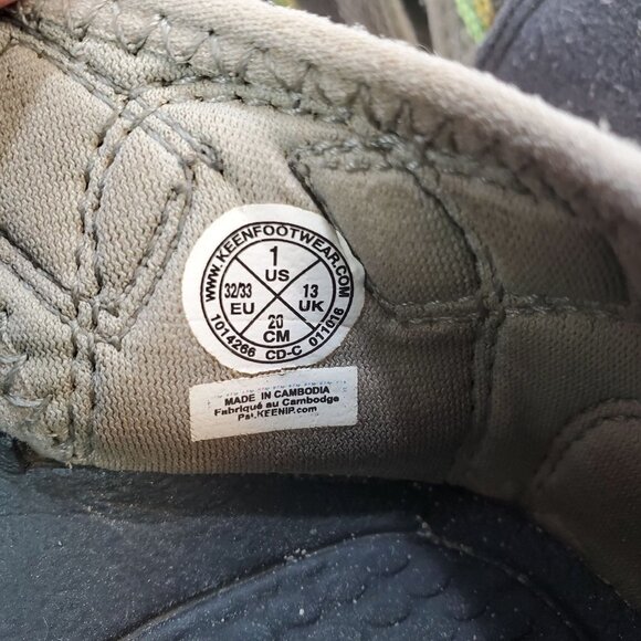 Keen‎ 1 Nylon Outdoor Shoes Gray Waterproof Adjustable Hiking Sandals Closed Toe - Picture 6 of 9